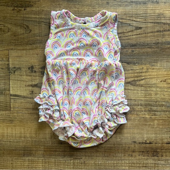 Little Sleepies Other - Little Sleepies Bamboo Viscose Pastel Rainbow Bubble Romper Girls 0-3 Months